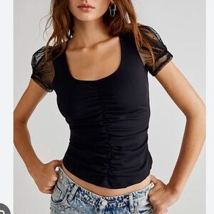 Black blush up free people cami brand new without tags